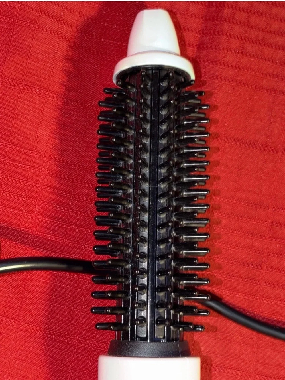 WORKS! MIRACOMB CURLER STRAIGHTENING BRUSH Ceramic Tourmaline PRO 5 Heat Setting